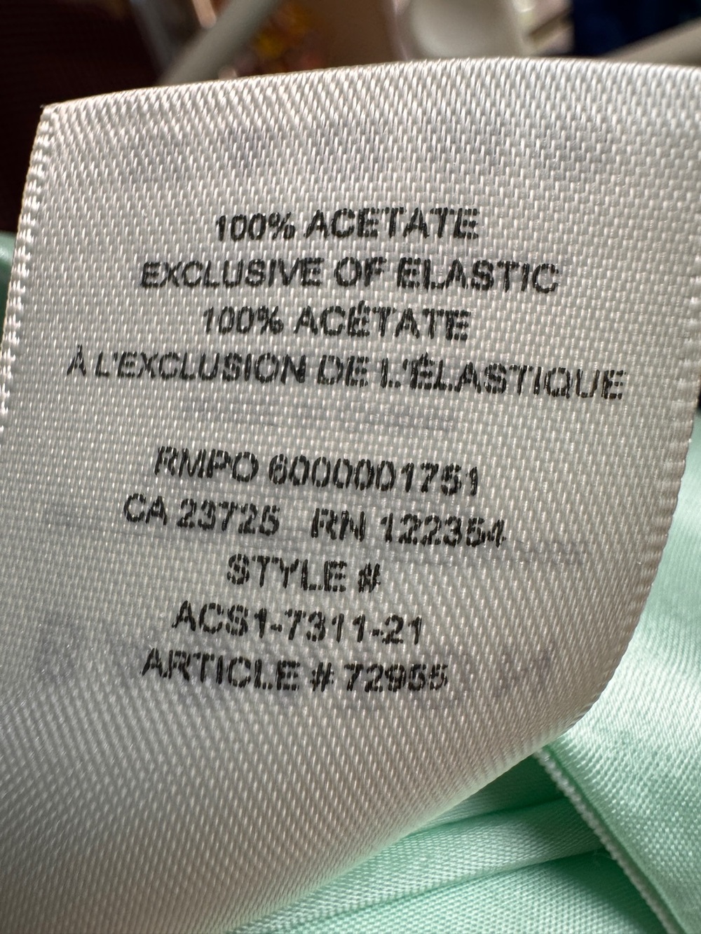 Babaton by Aritzia Mint Green Satin Slip Midi Skirt | Size 6 | 100% Acetate - Picture 2 of 6